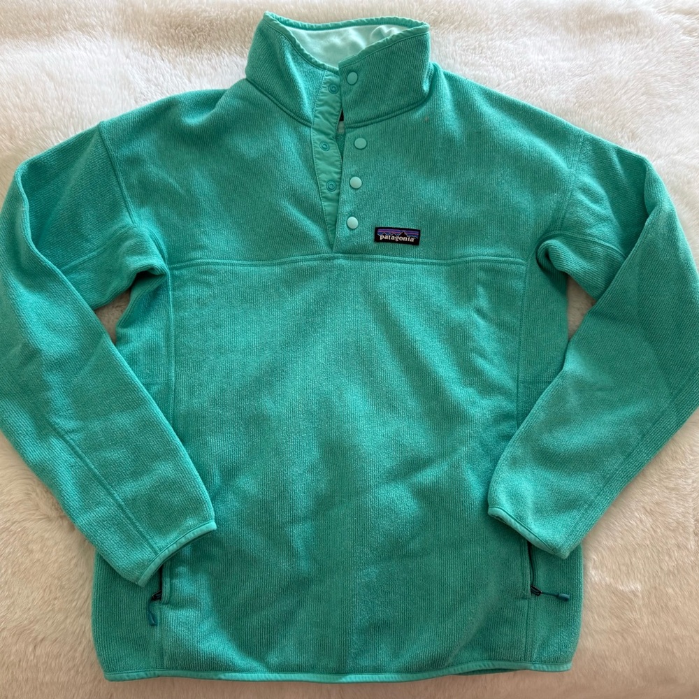 Patagonia Aqua Snap Button Pullover - image 1